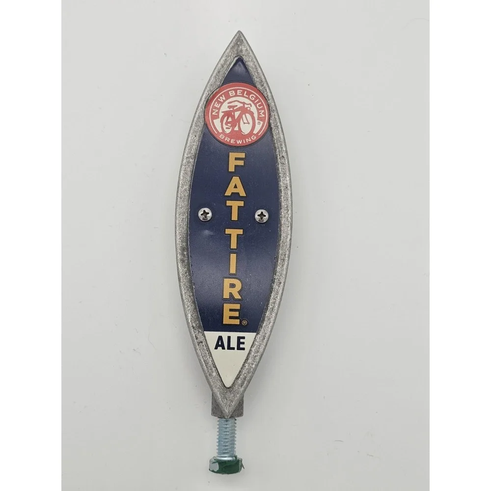 Fat Tire Ale Belgium Brewing Beer handle tap metal